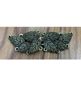 Cloakmakers.com MultiLeaf Pewter Clasp-Antique Bronze Plate