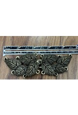 Cloakmakers.com MultiLeaf Pewter Clasp-Antique Bronze Plate