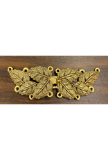 Cloakmakers.com MultiLeaf Pewter Clasp - Brass Plated