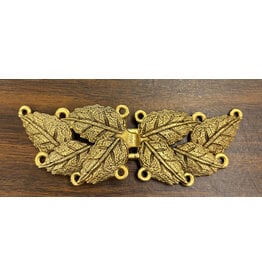 Cloakmakers.com MultiLeaf Pewter Clasp - Brass Plated