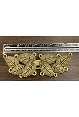 Cloakmakers.com MultiLeaf Pewter Clasp - Brass Plated