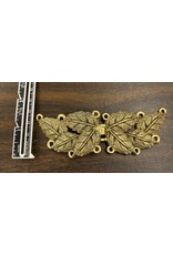 Cloakmakers.com MultiLeaf Pewter Clasp - Brass Plated
