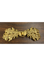Cloakmakers.com Oak Double w/Acorn Small Pewter Clasp - Brass Plated