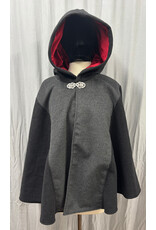 Cloakmakers.com 5705- Washable Wool Blend Cloak w/ Antler Embroidery and Pockets