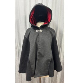 Cloakmakers.com 5705- Washable Wool Blend Cloak w/ Antler Embroidery and Pockets