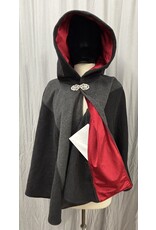 Cloakmakers.com 5705- Washable Wool Blend Cloak w/ Antler Embroidery and Pockets