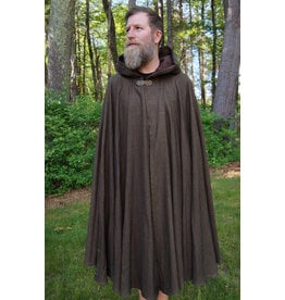 Cloakmakers.com 5708-Washable Multitoned Wool Blend Cloak w/ Gothic Rose Clasp