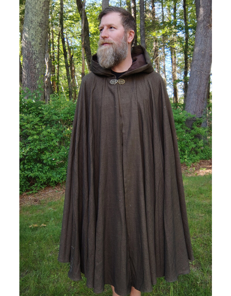 Cloakmakers.com 5708-Washable Multitoned Wool Blend Cloak w/ Gothic Rose Clasp