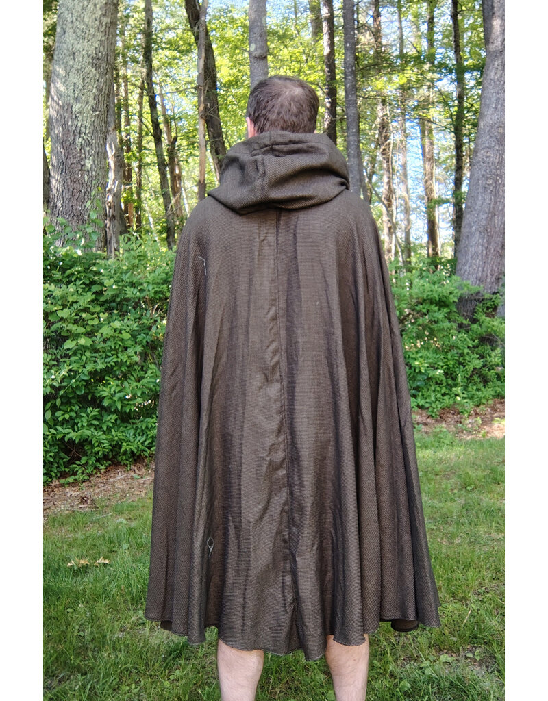 Cloakmakers.com 5708-Washable Multitoned Wool Blend Cloak w/ Gothic Rose Clasp
