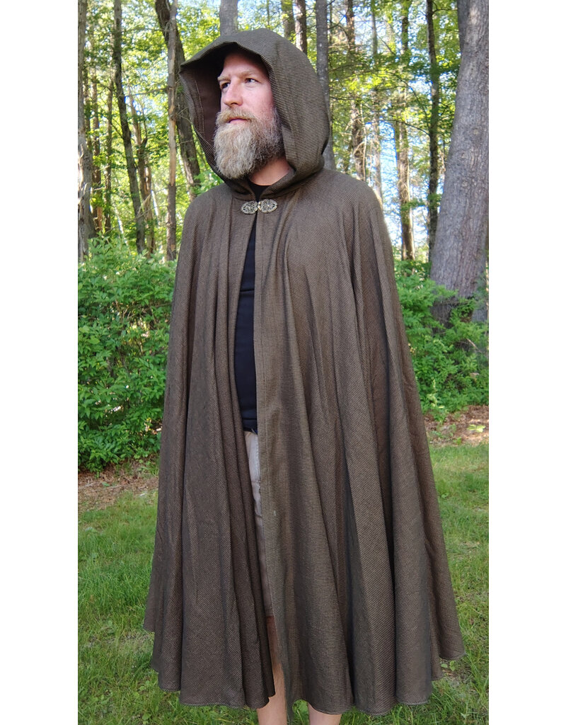 Cloakmakers.com 5708-Washable Multitoned Wool Blend Cloak w/ Gothic Rose Clasp