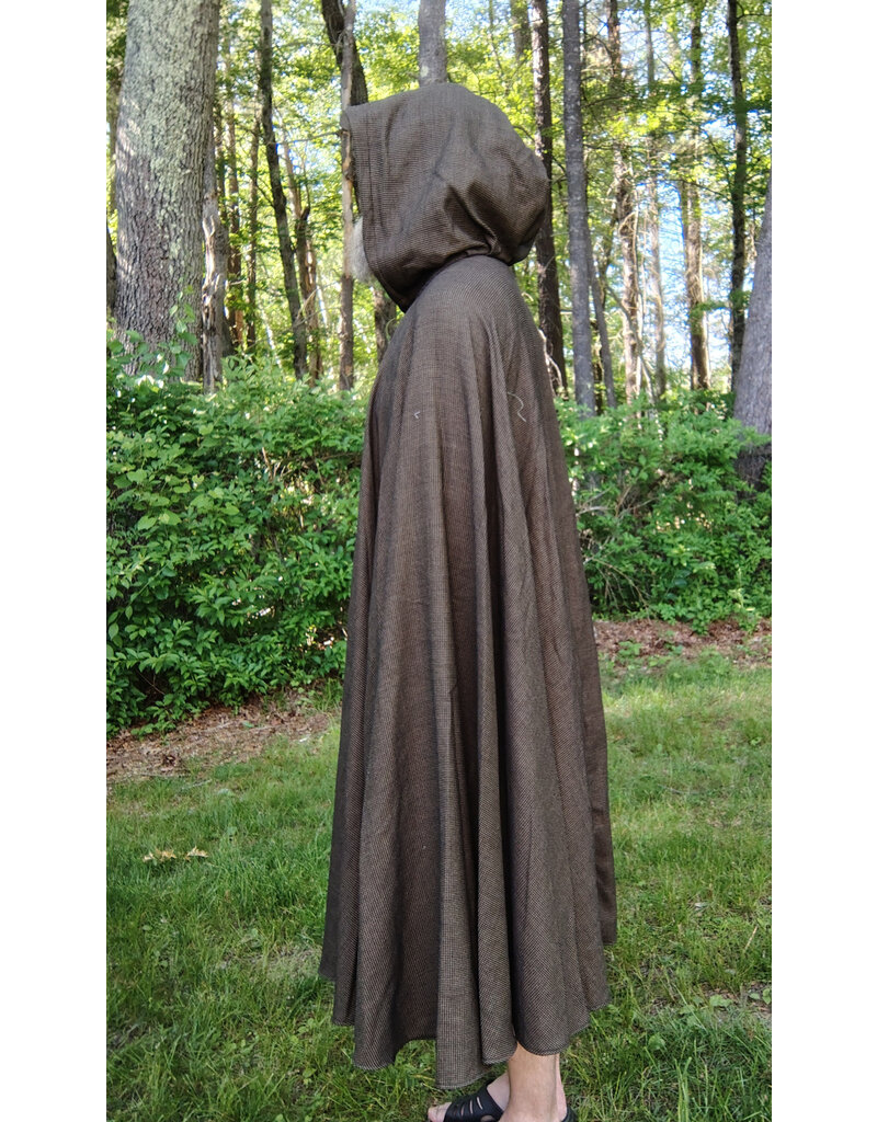 Cloakmakers.com 5708-Washable Multitoned Wool Blend Cloak w/ Gothic Rose Clasp