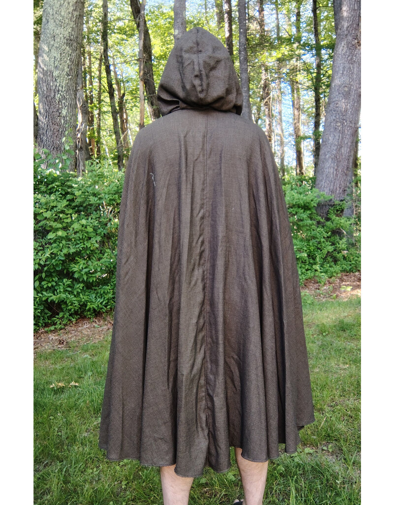 Cloakmakers.com 5708-Washable Multitoned Wool Blend Cloak w/ Gothic Rose Clasp