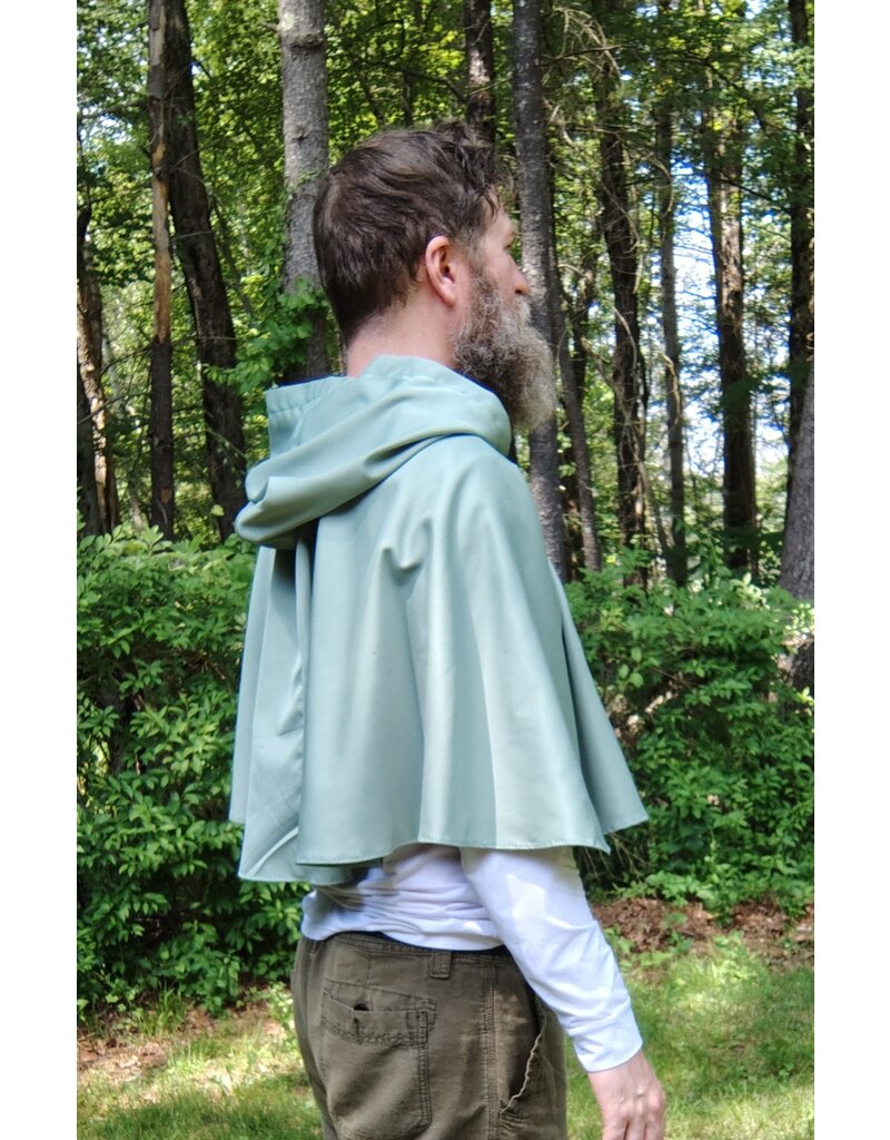 Cloakmakers.com 5715-Washable Seafoam Green Polyester Cloak w/ Seahorse Embroidery