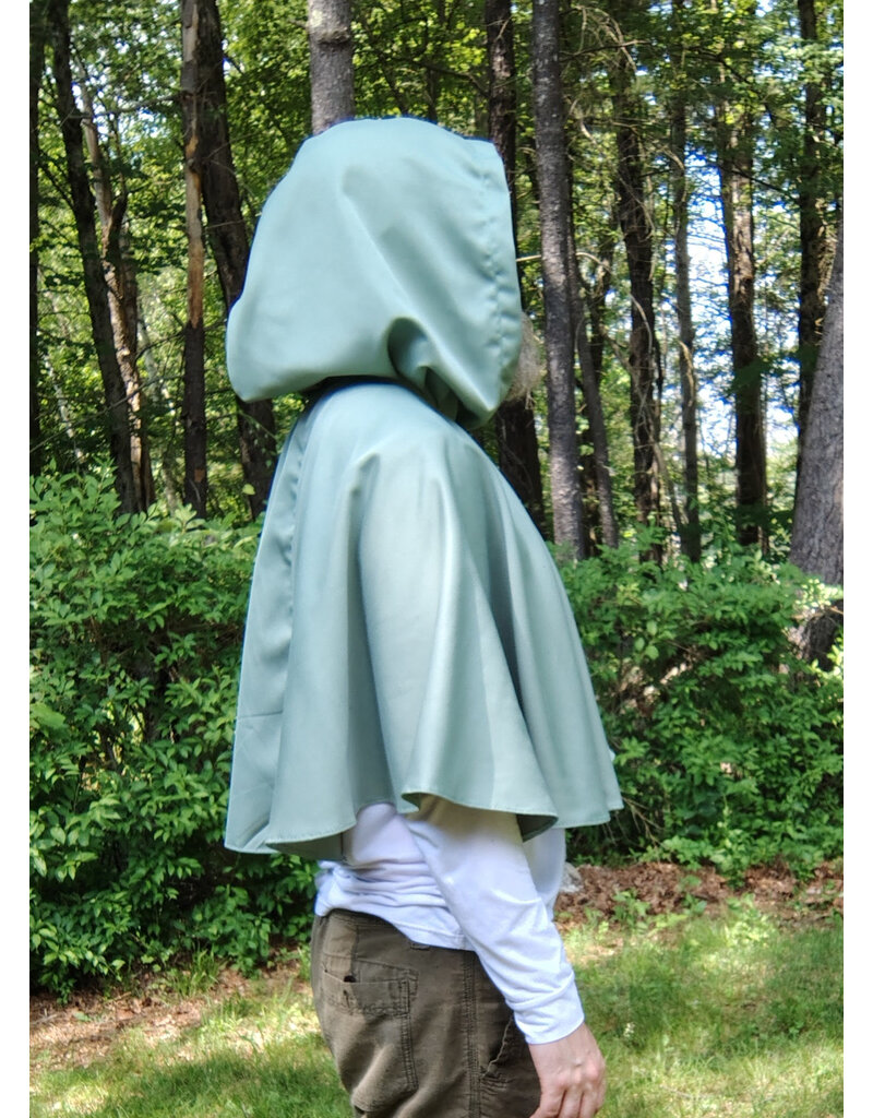 Cloakmakers.com 5715-Washable Seafoam Green Polyester Cloak w/ Seahorse Embroidery