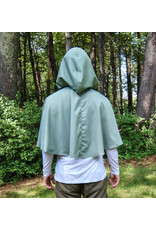 Cloakmakers.com 5715-Washable Seafoam Green Polyester Cloak w/ Seahorse Embroidery