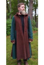 Cloakmakers.com R560-Washable Green and Brown Fleece Robe