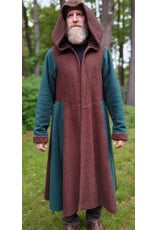 Cloakmakers.com R560-Washable Green and Brown Fleece Robe