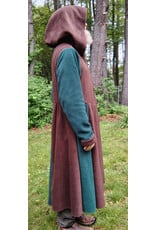 Cloakmakers.com R560-Washable Green and Brown Fleece Robe