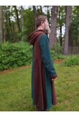 Cloakmakers.com R560-Washable Green and Brown Fleece Robe