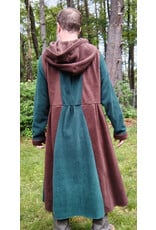 Cloakmakers.com R560-Washable Green and Brown Fleece Robe