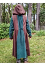 Cloakmakers.com R560-Washable Green and Brown Fleece Robe