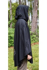 Cloakmakers.com 5674 - Black Wool Cloak w/Intertwined Dragon Embroidy