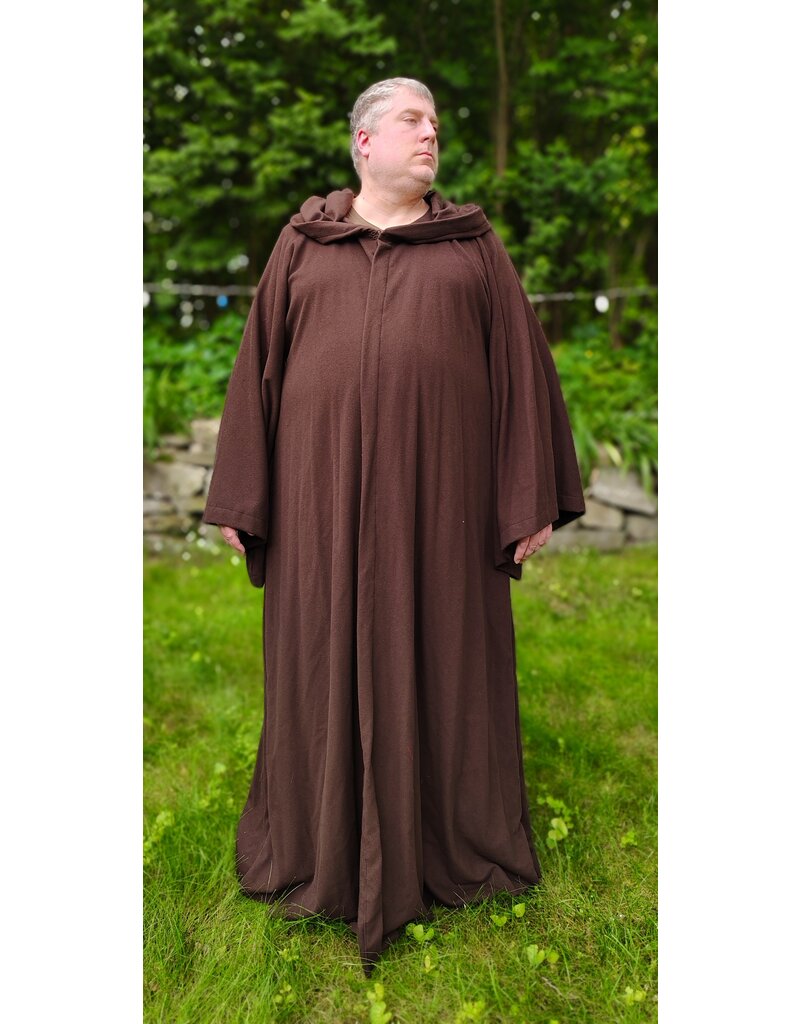 Cloakmakers.com R559-Washable Brown Wool Jedi Robe w/ Pockets