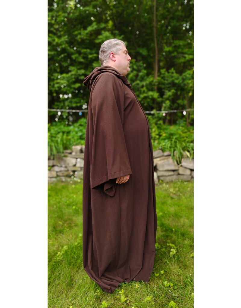 Cloakmakers.com R559-Washable Brown Wool Jedi Robe w/ Pockets