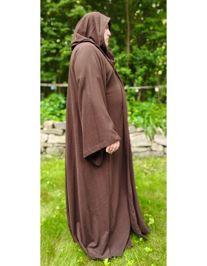 Cloakmakers.com R559-Washable Brown Wool Jedi Robe w/ Pockets