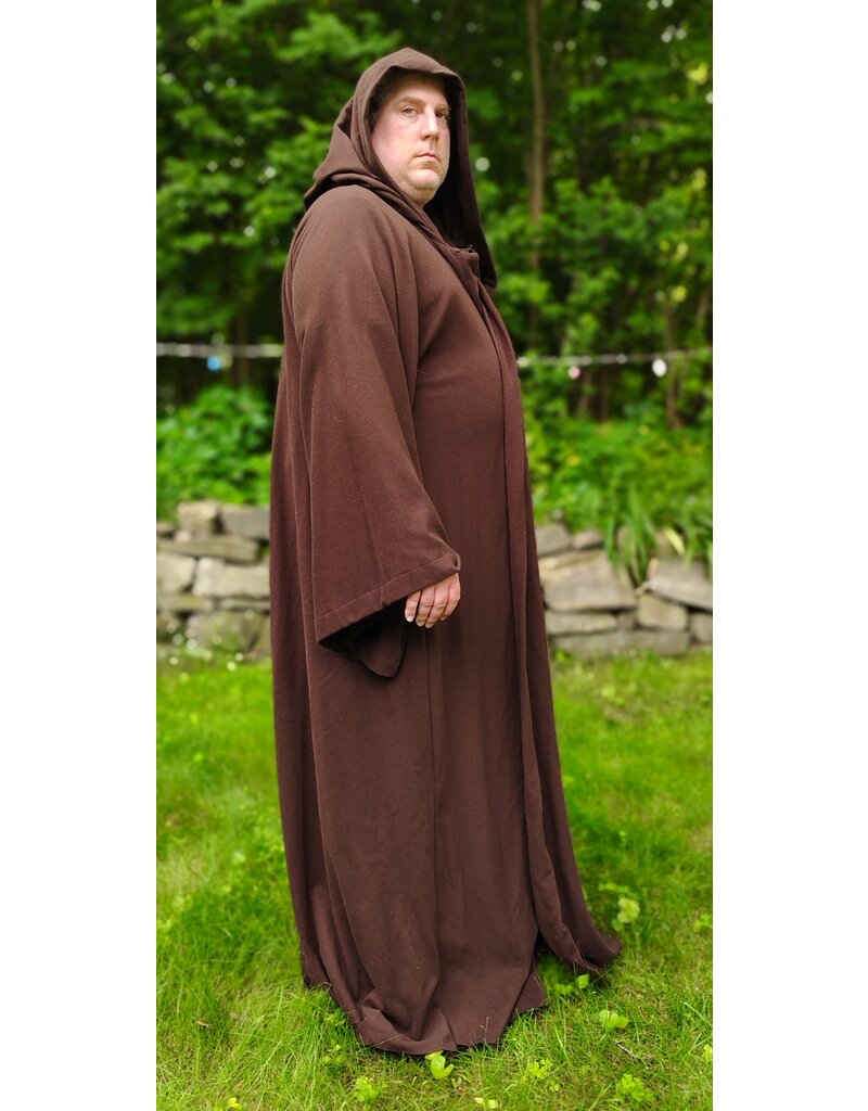 Cloakmakers.com R559-Washable Brown Wool Jedi Robe w/ Pockets