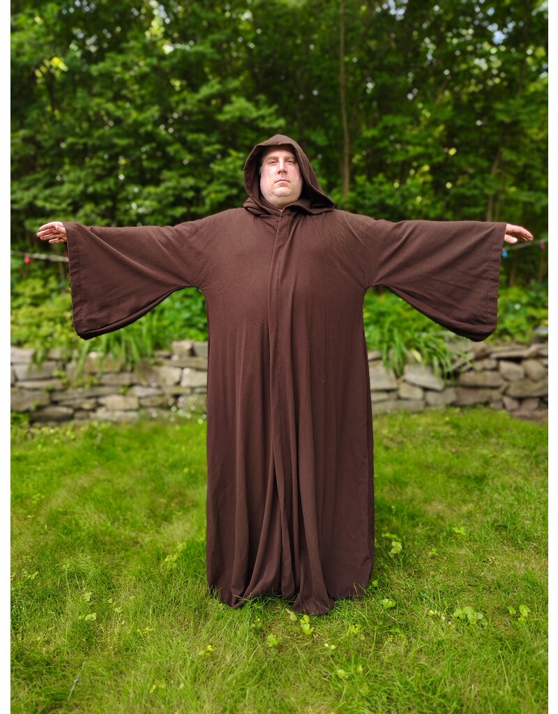 Cloakmakers.com R559-Washable Brown Wool Jedi Robe w/ Pockets
