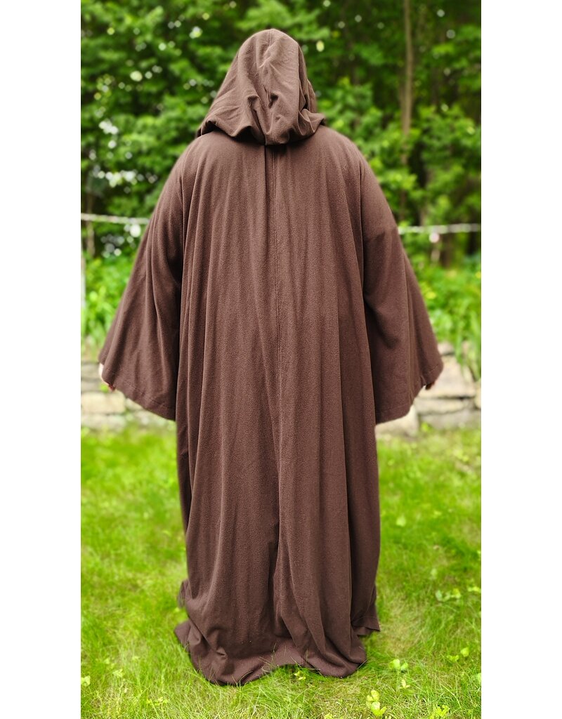 Cloakmakers.com R559-Washable Brown Wool Jedi Robe w/ Pockets
