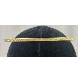 Cloakmakers.com Bordered Floral  Band Circlet - Gold Plated