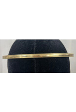Cloakmakers.com Domed with Tiny Bead Edge Unisex Circlet, Raw Brass