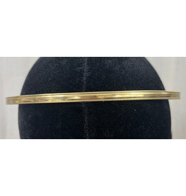 Cloakmakers.com Domed with Tiny Bead Edge Unisex Circlet, Raw Brass