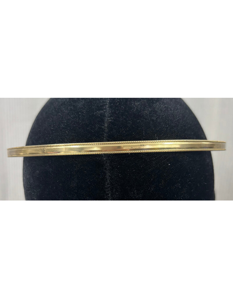 Cloakmakers.com Domed with Tiny Bead Edge Unisex Circlet, Raw Brass