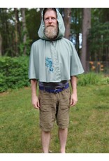 Cloakmakers.com 5715-Washable Seafoam Green Polyester Cloak w/ Seahorse Embroidery