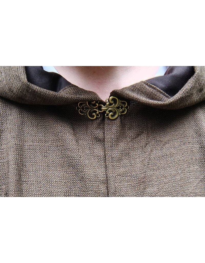 Cloakmakers.com 5734-Washable Lightweight Brown Ranger Cloak w/ Brown Hood Lining