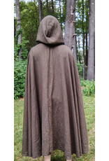 Cloakmakers.com 5734-Washable Lightweight Brown Ranger Cloak w/ Brown Hood Lining
