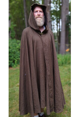 Cloakmakers.com 5734-Washable Lightweight Brown Ranger Cloak w/ Brown Hood Lining