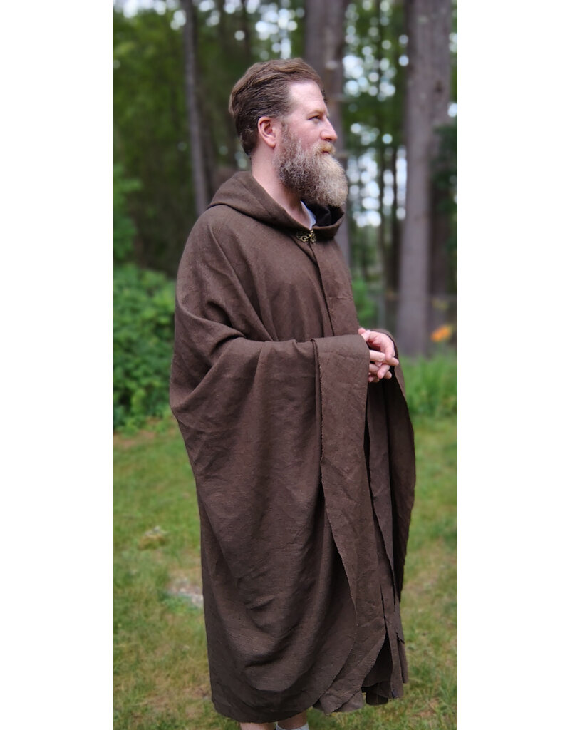 Cloakmakers.com 5734-Washable Lightweight Brown Ranger Cloak w/ Brown Hood Lining