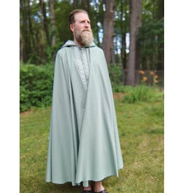 Cloakmakers.com 5735-Washable Seafoam Green Polyester Cloak w/ Green Ivy Trim