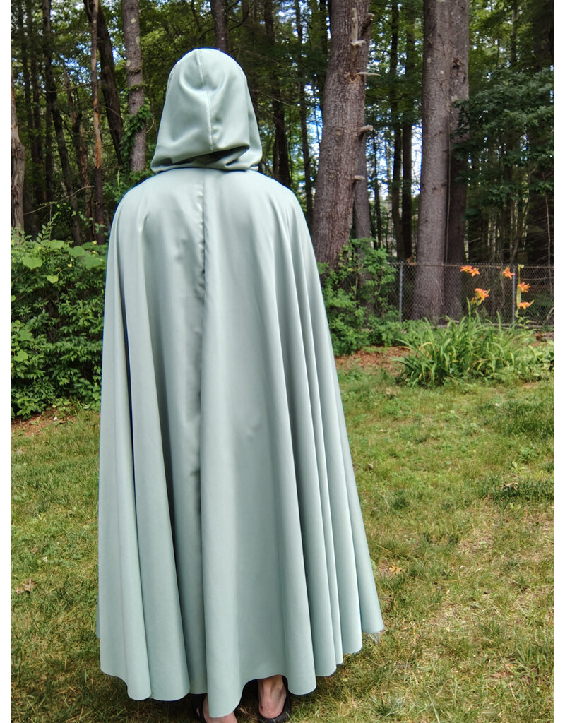 Cloakmakers.com 5735-Washable Seafoam Green Polyester Cloak w/ Green Ivy Trim