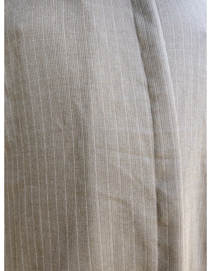 Cloakmakers.com J903-Washable Brown Hooded Vest w/ Pinstripes & Pockets