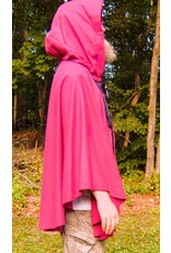 Cloakmakers.com 5494-Washable Hot Pink Cloak w/Triple Moon Embroidery, Pockets
