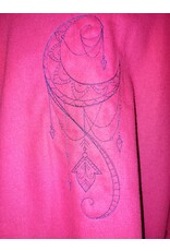 Cloakmakers.com 5494-Washable Hot Pink Cloak w/Triple Moon Embroidery, Pockets