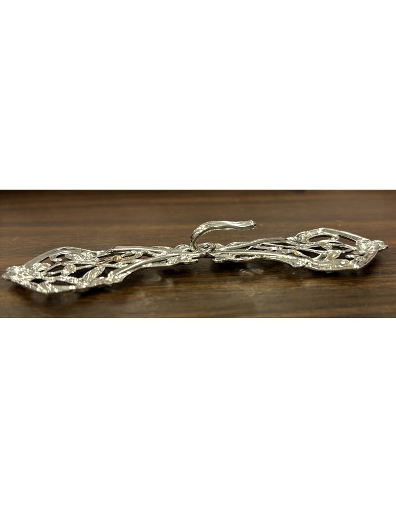 Cloakmakers.com Art Deco Vine Cloak Clasp - Silver Tone Plated