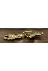 Cloakmakers.com Horse Prancing & Shamrock Clasp - Antique Brass Plated