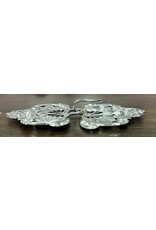 Cloakmakers.com Trumpet Flower Cloak Clasp - Silver Tone Plated