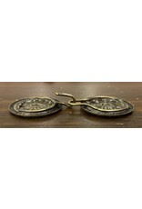 Cloakmakers.com Tudor Rope Edge Cloak Clasp - Antique Bronze Plated